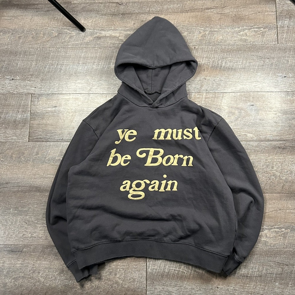 Cactus Plant Flea Market CPFM Ye Must Be Born Again Hoodie Gray Size Large XL